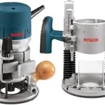 Bosch 1617EVSPK 2.25 HP Combination Plunge and Fixed-Base Router Wood router for woodworking with exclusive quick-clamp (New)