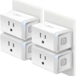 Kasa Smart Plug HS103P4 Smart Wi-Fi Outlet Touch Actuator Works with Alexa Echo Google Home No Hub Required 15 Amp (New)