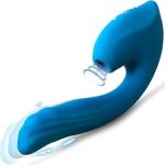OHTop Rabbit ToysAll-in-One Thrusting Dildo with Triple Modes 10 Suction10 Vibrations7 Thrust ModesIPX6 (New)
