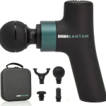 Ekrin Athletics Bantam Mini Massage Gun - Compact Deep Tissue Muscle Massager with Adjustable Speeds &amp 4 Attachments - Lon (New)