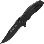Smith &amp Wesson Accessories Extreme Ops SWA24S 71in SS Folding Knife with 31in Serrated Clip Point Blade and Aluminum H (New)