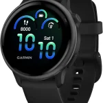 Garmin vÃ­voactiveÂ® 6 Health &amp Fitness GPS Smartwatch 42mm Slate 24/7 Health Monitoring Built-In Sports Apps Sleep C (New)