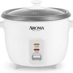 AROMA® Rice Cooker 3-Cup Uncooked / 6-Cup Cooked Small Rice Cooker Oatmeal Cooker Soup Maker Auto Keep Warm 1.5 (New)