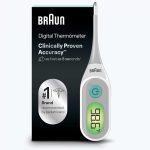 Braun Digital Thermometer for Adults Baby Toddlers &amp Kids Clinically Accurate Color Coded Fever Guidance Oral Recta (New)