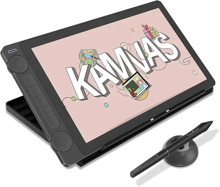 6139Gs3-FAL._AC_UY654_FMwebp_QL65_ HUION Kamvas 13 Gen 3 Drawing Tablet with Screen Dual Dial 133" Black Full Lamination Canvas Glass 20 99% sRGB (New) - Image 1