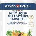Passion 4 Life Daily Liquid Multivitamin and Minerals 32 Fl Oz Citrus Medley - Sugar Free Gluten Free Dairy Free Caff (New)