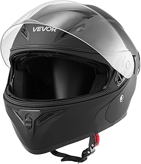 613bs-zTchL._AC_UL320_ VEVOR Motorcycle Helmet DOT Approved Motocross Dirt Bike Helmet with Large Clear Visor Comfortable Motorbike Racin (New) - Image 1