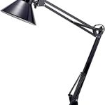 Bostitch Office VLF100D Swing Arm Desk Lamp Metal 36" Reach with Multi-Joint Adjustment Includes Replaceable LED Bulb (New)