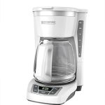 BLACK+DECKER CM1160W-1 CM1160W 12-Cup Programmable Coffeemaker White/Stainless Steel (New)