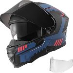 VEVOR Motorcycle Helmet DOT Approved Motocross Dirt Bike Helmet with Large Clear Visor Comfortable Motorbike Racin (New)