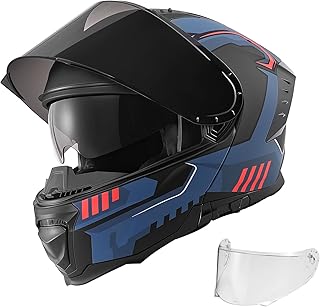 616L9i0en8L._AC_UL320_ VEVOR Motorcycle Helmet DOT Approved Motocross Dirt Bike Helmet with Large Clear Visor Comfortable Motorbike Racin (New) - Image 1