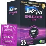 Lifestyles Snugger Fit Natural Rubber and Lubricated Latex Condoms Value Pack 25 Count 1 Pack Triple Tested for Best Pr (New)