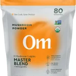 OM Mushrooms Master Blend Mushroom Powder   Organic Mushroom Supplement with 10 Mushrooms and Ashwagandha - Support Immuni (New)