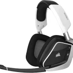 Corsair Void RGB Elite Wireless PC PS5 PS4 Mac Gaming Headset   White Clear Microphone 71 Surround Sound Microfiber M (New)