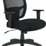 Amazon Basics Big and Tall Mesh Office Chair with Adjustable Armrests Lumbar Support Adjustable Height 400lbs Capacity (New)