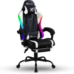 X Rocker PC Computer Gaming Desk Chair with Wheels College Dorm Room Essentials for Guys and Girls Adjustable Ergonomic (New)
