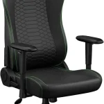 Razer Iskur V2 X NewGen Ergonomic Gaming Chair Black/Green Gen-2 EPU Leather with CoolTouch Lumbar Support Ultra-Wide (New)
