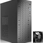 TGDGAMER MATX Micro ATX Case High Airflow Slim PC Case with 80mm Fan-Black Compatible with mini-itx and ATX power USB (New)
