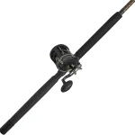 Penn 6'6&quot Squall II Level Wind Saltwater Rod and Reel Fishing Combo 1-Piece Fishing Rod Black/Gold (New)