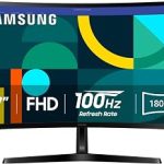Samsung 27" Essential S3 S36GD Series FHD 1800R Curved Computer Monitor 100Hz Game Mode Advanced Eye Comfort HDMI a (New)