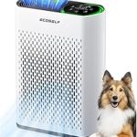 Air Purifier for Large Room Cleans 2400 ft² in 30 Mins 3-Stage True HEPA 360° Airflow Large Touch Display Control Re (New)