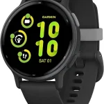 Garmin vÃ­voactiveÂ® 5 Health &amp Fitness GPS Smartwatch 42mm Black 24/7 Health Monitoring Built-In Sports Apps Sleep C (New)