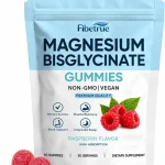Magnesium Glycinate Gummies 400mg   High Absorption Chelated Magnesium for Sleep Muscle &amp Nerve Support   Vegan Raspberry (New)