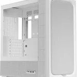 TRYX FLOVA ATX PC Case White Breathable Fabric-Crafted with Cross-Flow Fan Three-Speed Mode Airflow Angle Adjustable E (New)