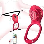 Couples Rose App Remote Control Wearable Couple Women Toys Games for Men Hands Free Panty Clitoris Vi (New)