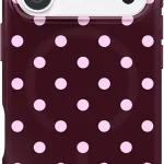 VELVET CAVIAR for iPhone 18 Pro Case Cherry Cola Polka Dot Compatible with MagSafe 16ft Drop Tested Scratch Resist (New)