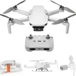 DJI Mini 4k Drone with Strobe Light Landing Gear Propeller Holder Strap 4K UHD Camera 4k/30fps Video 3-Axis Gimbal (New)