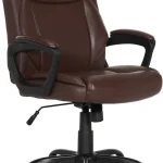 Amazon Basics Classic Puresoft PU Padded Mid-Back Office Chair with Armrest Height Adjustable Wheels 2575&quotD x 2425&quotW (New)