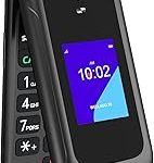 4G Flip Phone Unlocked Basic Smart Cell Phone for Seniors Backup Dual Screen KaiOS Phone Large Button Loud Volume Durabl (New)