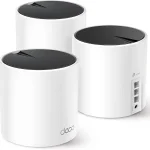 TP-Link Deco X55 AX3000 WiFi 6 Mesh System Deco X553-Pack Covers up to 6500 SqFt Replaces Wireless Router and Ext (New)