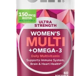 OLLY Ultra Strength Women's Multivitamin Softgels Omega-3s - 60 Count Women's Wellness Vitamin B12 Omega-3 Fatty Acid (New)