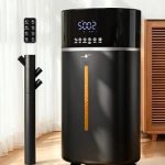 akacozie 4.76Gal/18L Humidifier Large Room Bedroom Home 2500 sq ftBlack Cool Warm MistAuto Restart48HTop FillHumi (New)
