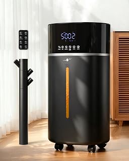 61Duoq4sOGL._AC_UL320_ akacozie 4.76Gal/18L Humidifier Large Room Bedroom Home 2500 sq ftBlack Cool Warm MistAuto Restart48HTop FillHumi (New) - Image 1