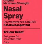 Amazon Basics Maximum Strength 12 Hour Nasal Spray Oxymetazoline HCl Solution Congestion Relief Cold and Allergy Medici (New)