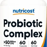 Nutricost Probiotic Complex 50 Billion CFU 60 Capsules for Men and Women Vegetarian Capsules GMO-Free Gluten-Free (New)