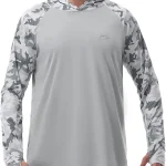 FISHEAL Men's Performance Fishing Hoodie Shirt with Thumbholes - UPF 50 Sun Protection Camo Long Sleeve Shirts Quick-Dry (New)