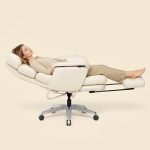 FLEXISPOT HC4-Pro Reclining Office Chair with 90-165° Infinite-Level Beige Lounge Chair Indoor with Footrest Easy Wire (New)