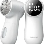 GAIATOP Fabric Shaver Rechargeable Lint Remover 3 Speeds Sweater Defuzzer Fuzz Pills Bobbles Trimmer Cute Digital Scre (New)