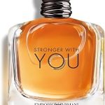Armani Beauty Stronger With You Eau de Toilette Warm Spicy Mens Cologne Long Lasting Fragrance with Chestnut Lavendar (New)