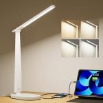 Honeywell LED Desk Lamp Home Office Dimmable 4 Color Reading Light USB Port CRI94 Eye-Caring USB-A And USB-C PortsAdj (New)