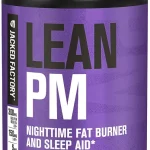 Jacked Factory Lean PM Night Time Fat Burner Sleep Aid Supplement &amp Appetite Suppressant for Men and Women - 60 Stimulan (New)