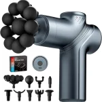 LEERCON Massage Gun Deep Tissue Mini Muscle Back Massager for Pain Relief Silent Mini Muscle Massager with 9 Massages He (New)