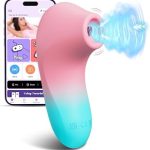 Sucking Toys for Women APP Remote Control Female Wand with 10 Suction Nipple Sucker Mini (New)