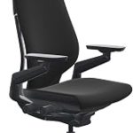Steelcase Gesture Office Chair with Head Rest Carpet Floors Era Onyx Ergonomic Work Chair with Wheels for Carpet Comf (New)