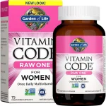Garden of Life Vitamin Code RAW ONE for Women Once Daily Multivitamin 75ct Whole Food Multivitamin with Probiotics for (New)