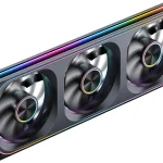 JONSBO ZA-360B PC Case FanAll3-in-OneSingle Frame Unit with 3x120mm ARGB FansPWM Silent with 4-Sides Infinity Mirror (New)